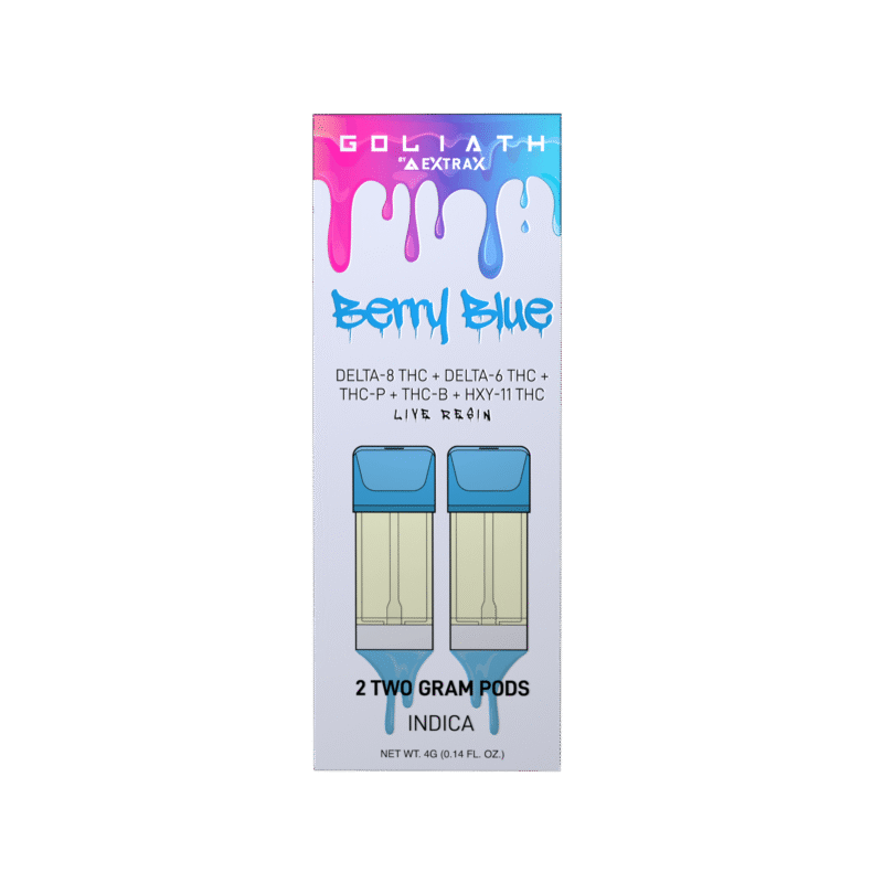 Berry Blue Goliath 2Gram Pods delta extrax new strongest best brand get near me