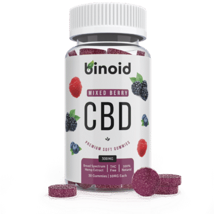 Binoid CBD Mixed Berry Fruit Gummies 300mg Hemp Organic buy online