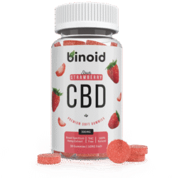 Binoid CBD Sour Strawberry Fruit Gummies 300mg Hemp Organic buy online