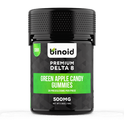 Delta 8 THC Gummies Green Apple Sour Candy 25mg 500mg Best Buy Online For Sale Discount Packaging