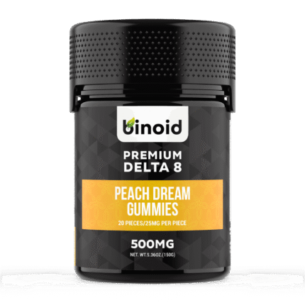 Delta 8 THC Gummies Peach Dream 25mg 500mg Best Buy Online For Sale Discount Packaging