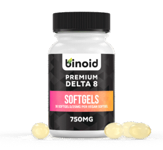 Delta 8 THC Softgel Capsules (300mg, 750mg)