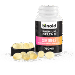 Delta 8 THC Capsules Softgels 750mg Vegan Cap Off
