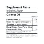 CBDfx CBD Gummies 1500mg Original Mixed Berry Supplement Nutritional Facts calories