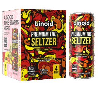 THC Seltzer – Good Vibes Cannabis Drink (4 Pack)