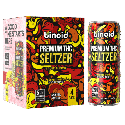 THC Seltzer – Good Vibes Cannabis Drink (4 Pack)